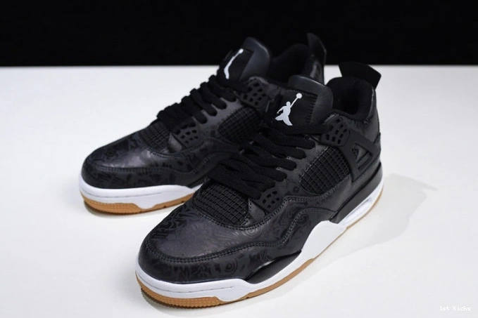 jordan 1761 ci1184- air 4 black TopPick laser 0115